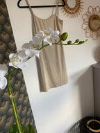 FOND DE ROBE  BEIGE  TU 36/40