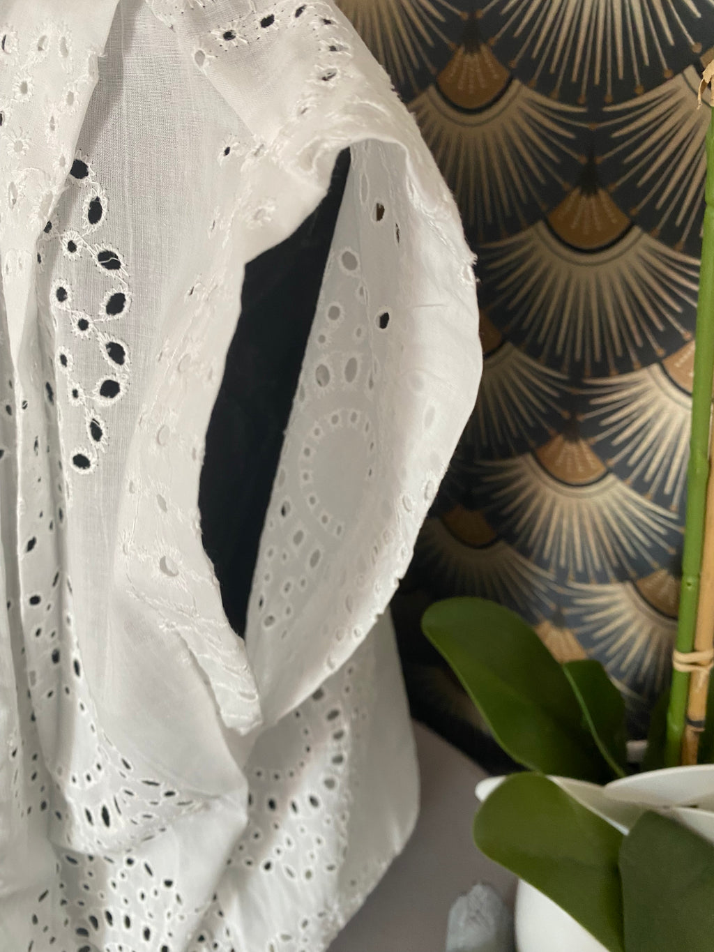 BLOUSE ZETA OTTO BRODERIE ROND  TU 36/42