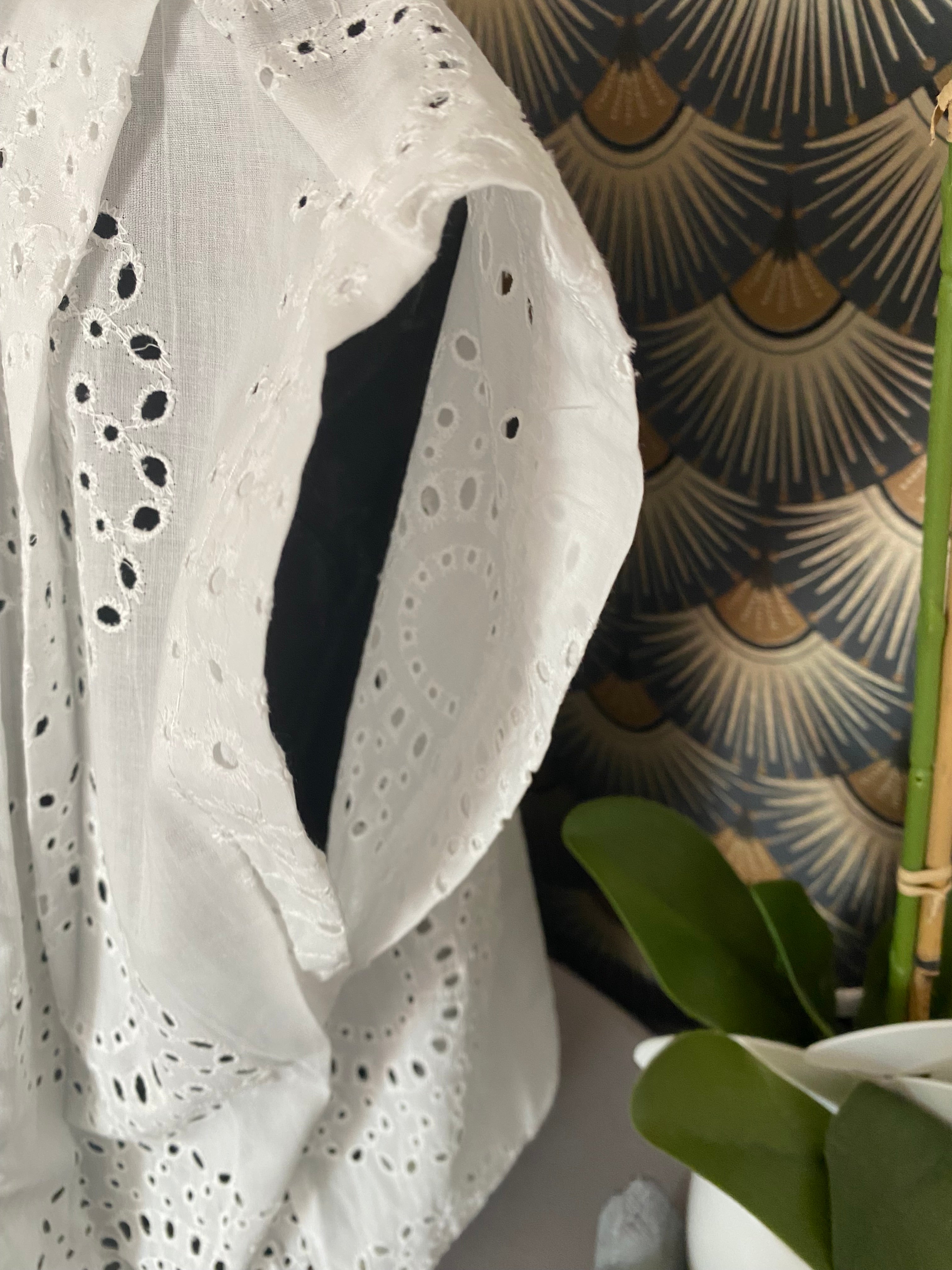 BLOUSE ZETA OTTO BRODERIE ROND  TU 36/42