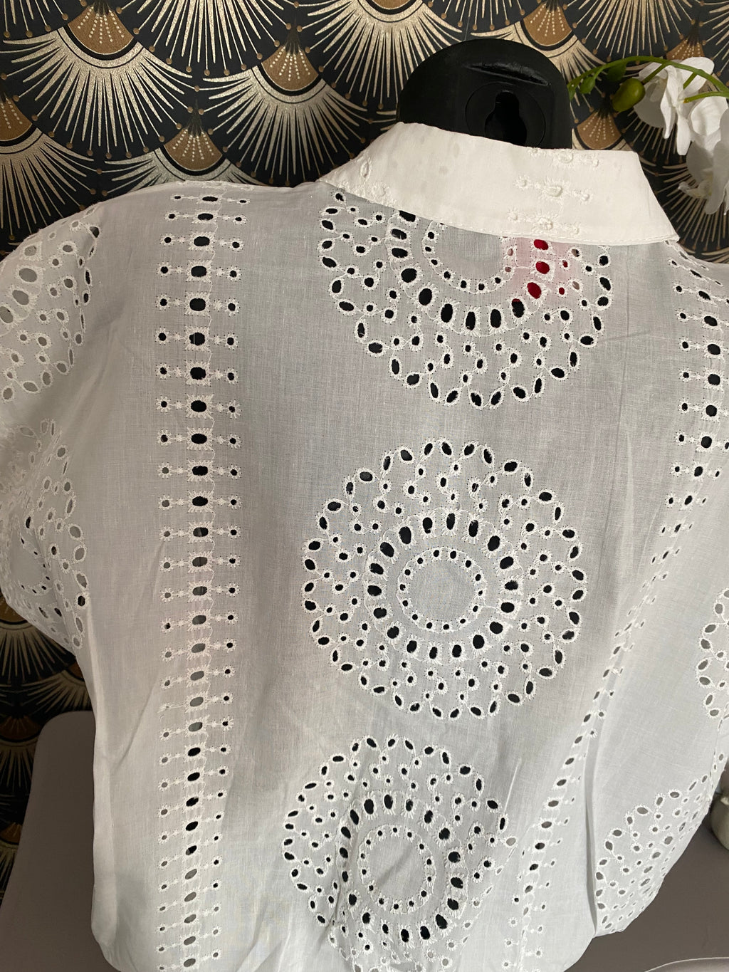 BLOUSE ZETA OTTO BRODERIE ROND  TU 36/42