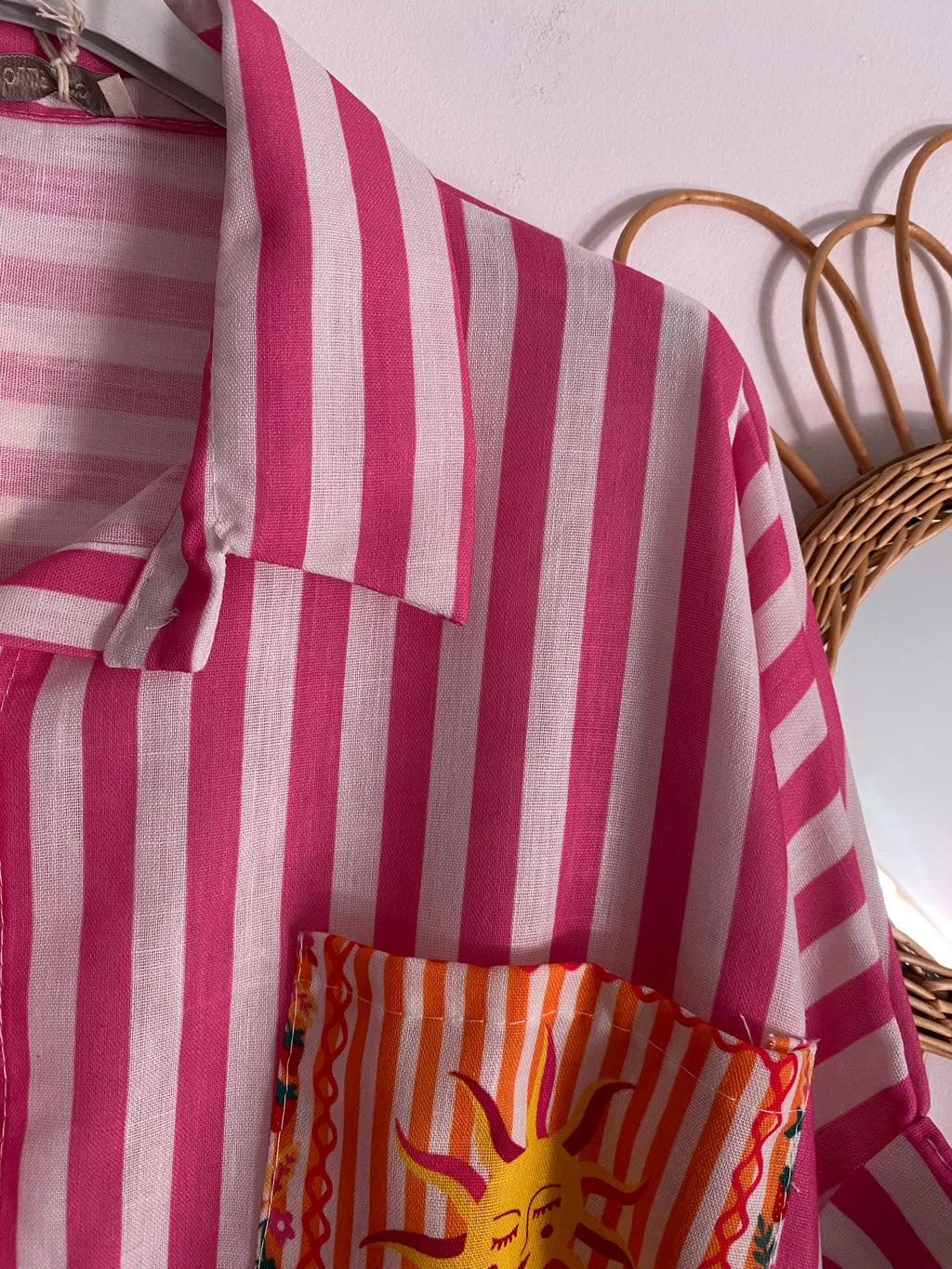 ENSEMBLE PANTALON ET CHEMISE BISOU FUSHIA TU 36/44