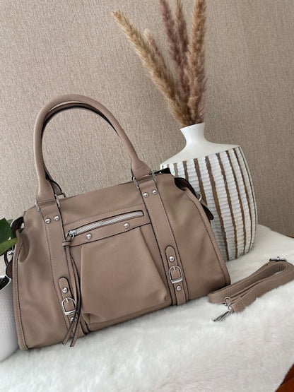 SAC PAOLA  TAUPE  GRAND MODELE