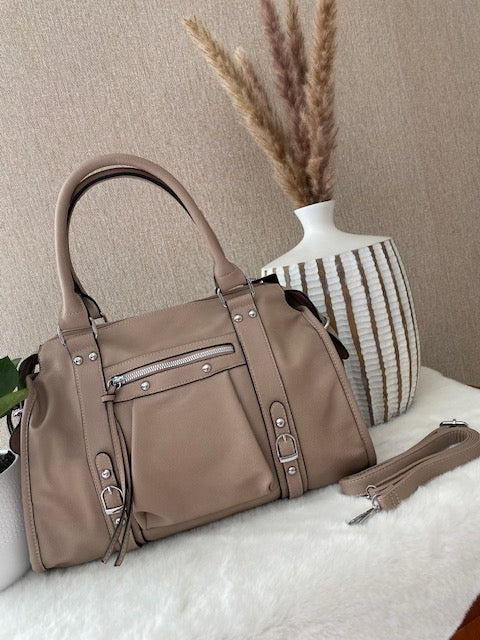 SAC PAOLA  TAUPE  GRAND MODELE