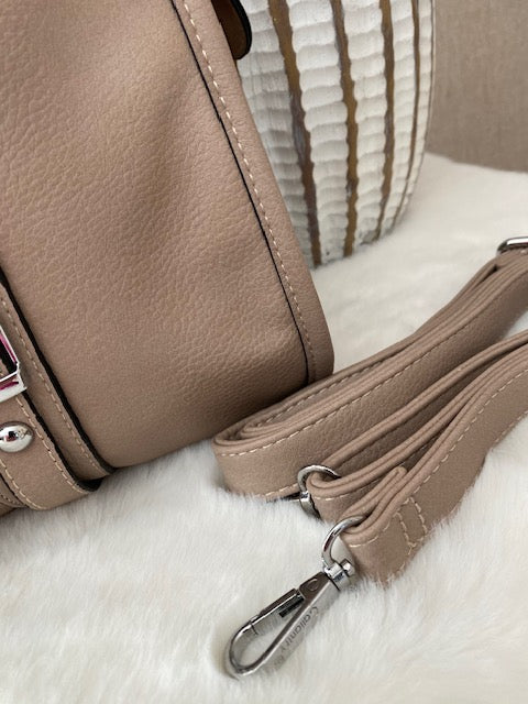 SAC PAOLA  TAUPE  GRAND MODELE