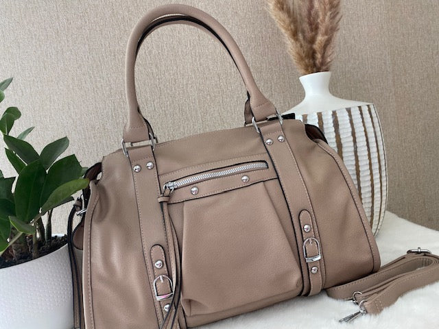 SAC PAOLA  TAUPE  GRAND MODELE