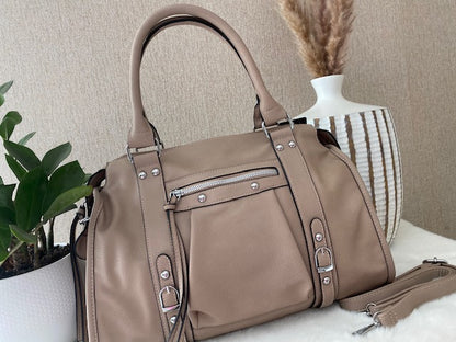SAC PAOLA  TAUPE  GRAND MODELE