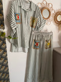 ENSEMBLE PANTALON ET CHEMISE BISOU KAKI  TU 36/44