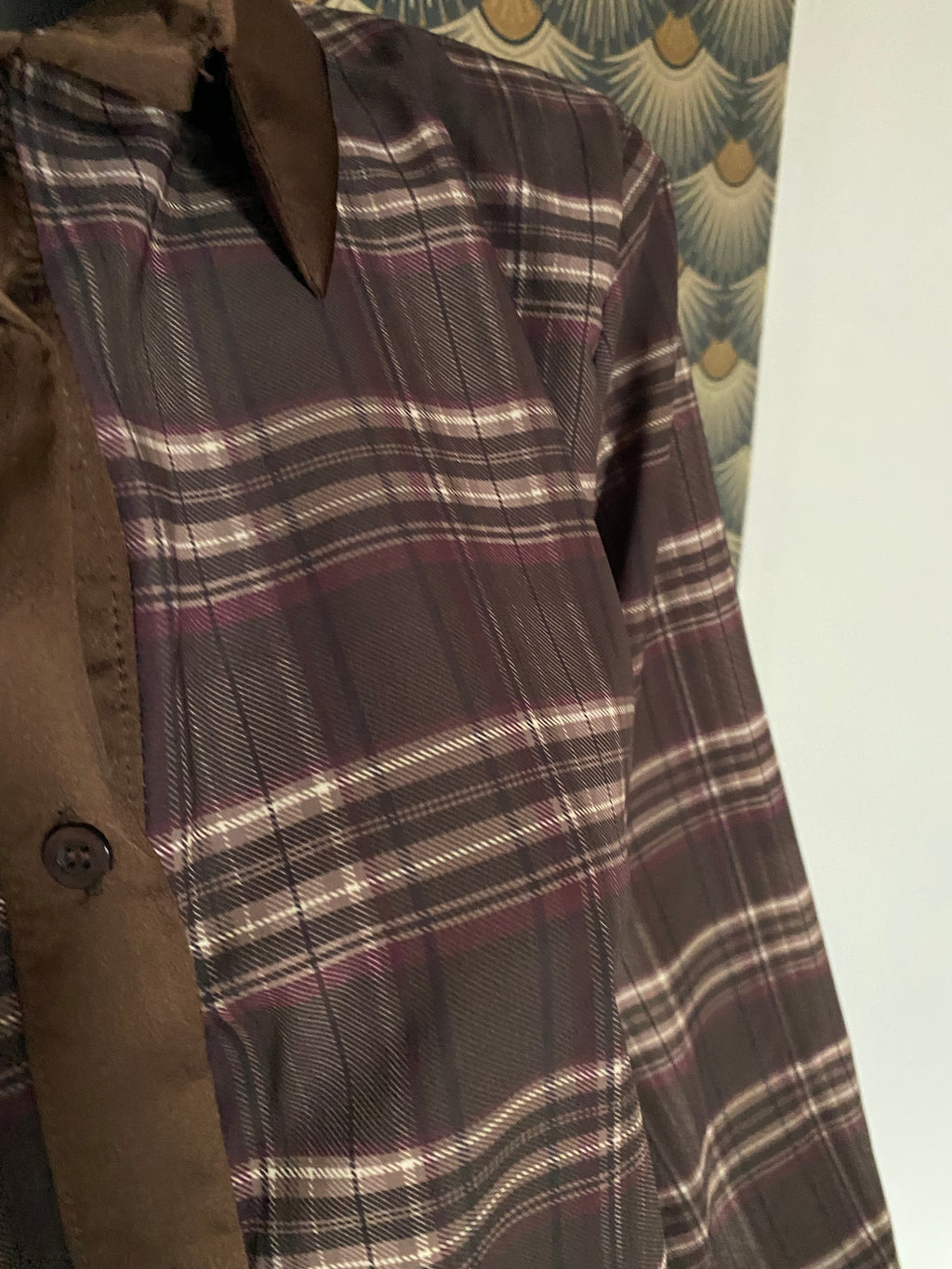 CHEMISE A RAYURE CHOCO  TU 34/42 PETIT 44