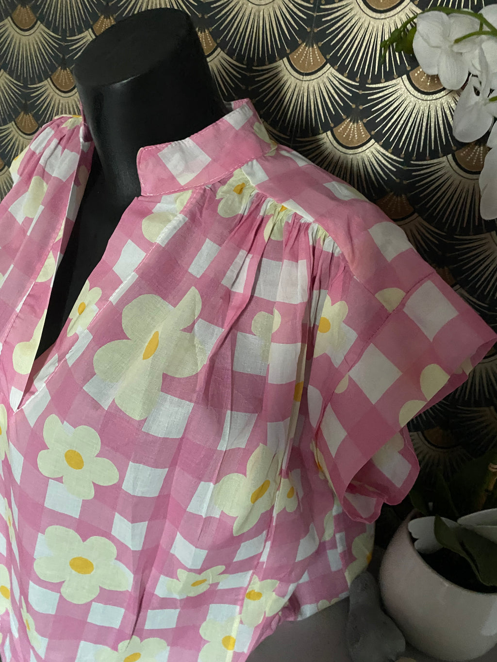 BLOUSE FLORAL ROSE  TU 36/46