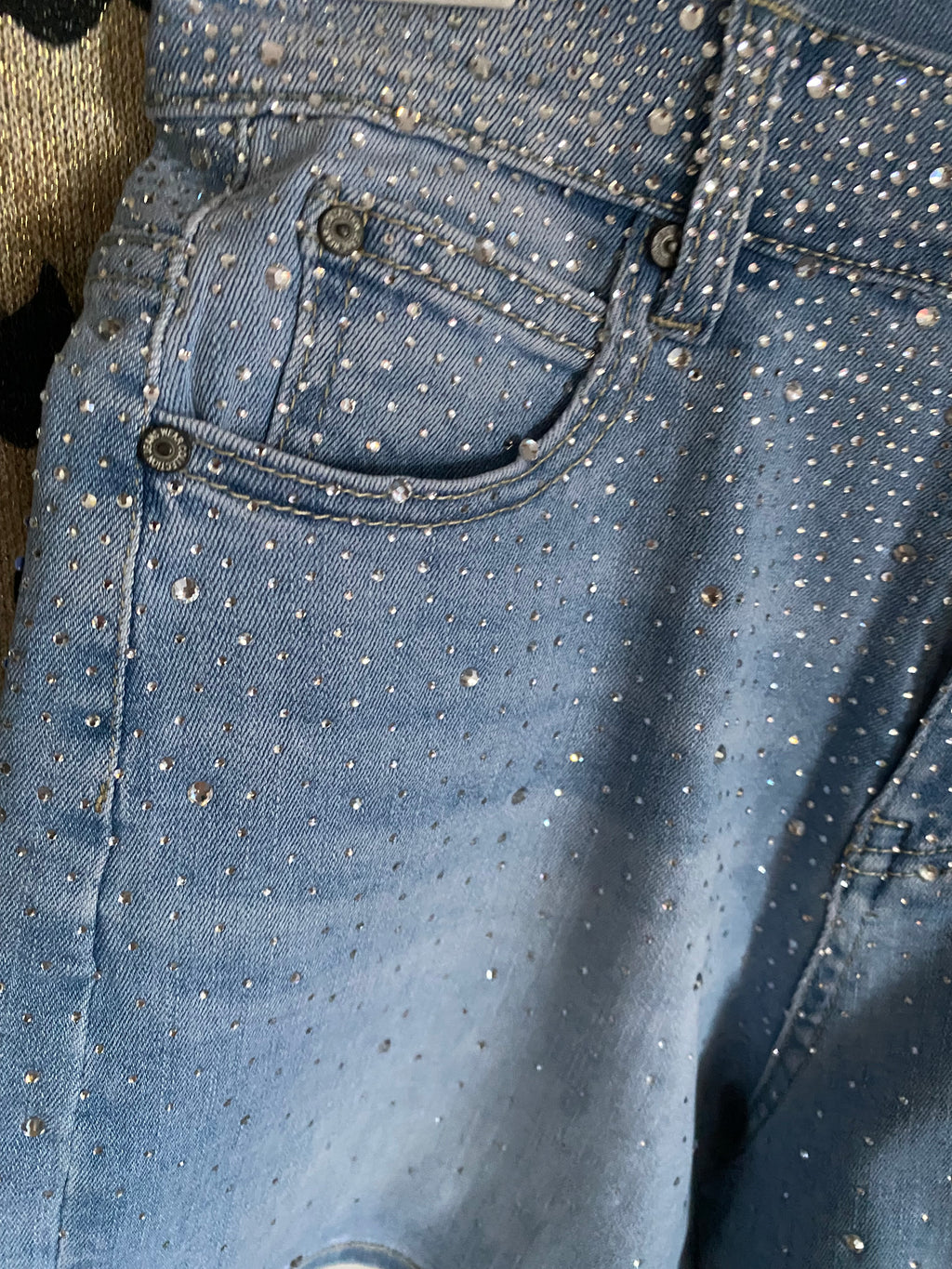 SHORT JEAN STRASS  TAILLES S/M/L