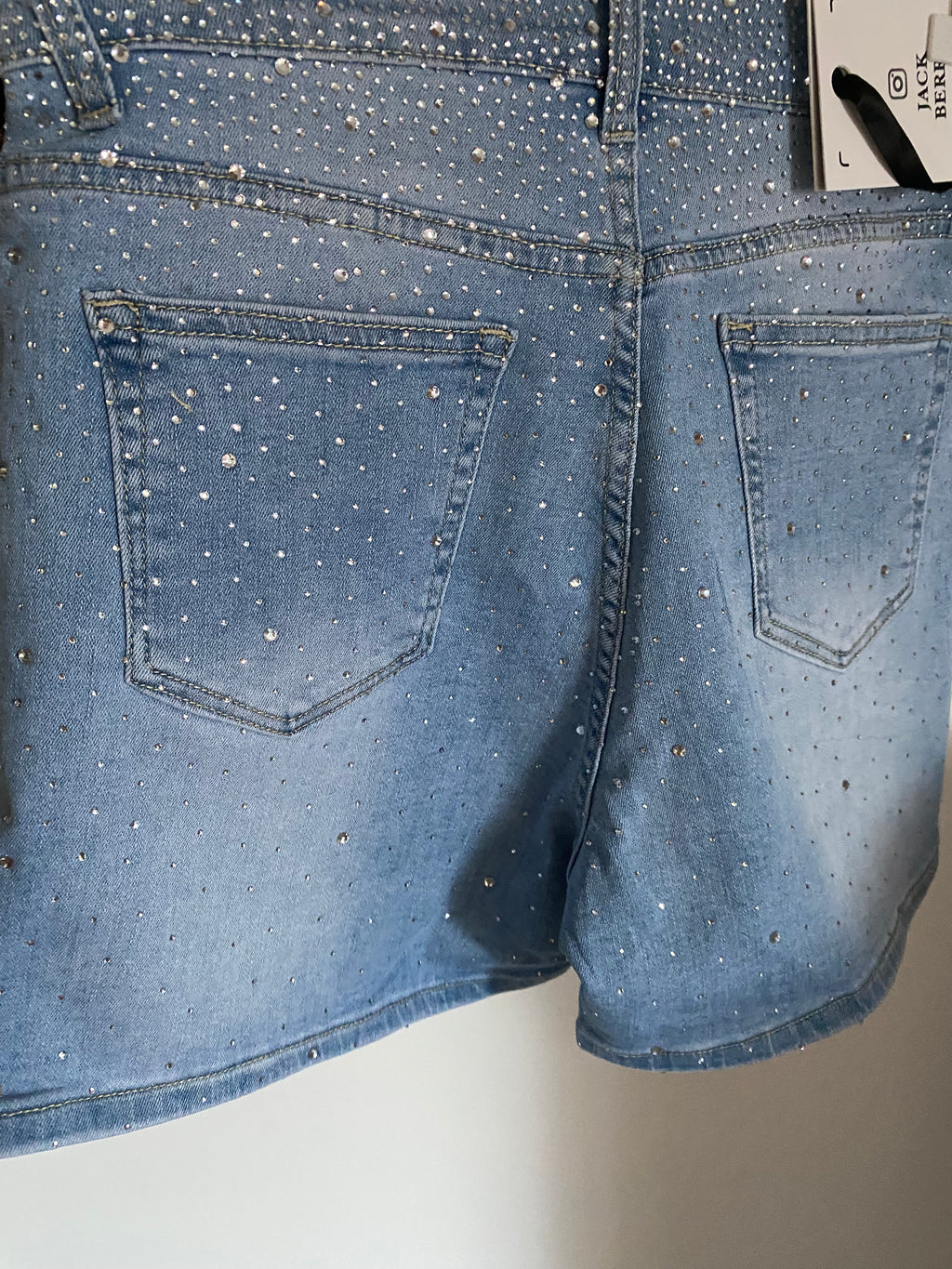 SHORT JEAN STRASS  TAILLES S/M/L