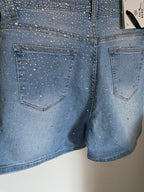 SHORT JEAN STRASS  TAILLES S/M/L
