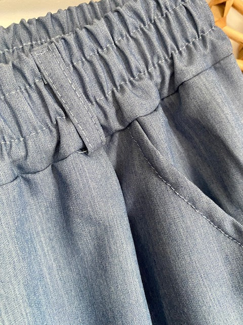 PANTALON AMANDA BLEU JEAN   TAILLE UNIQUE  40/44