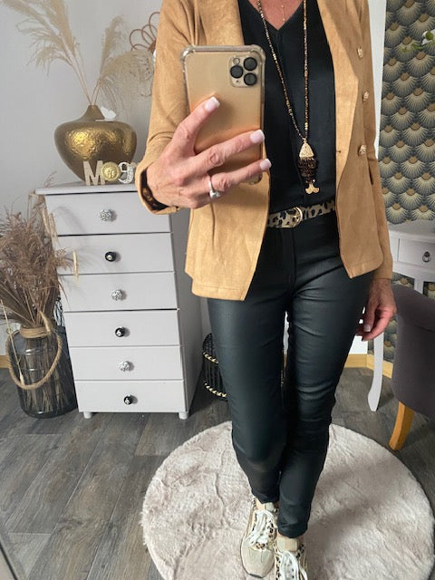 VESTE BLAZER SUEDINE MIA   TAILLE S/M/L/XL