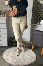 PANTALON  MILA ECRU  38/40/42/44/46/48