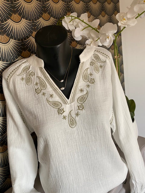 BLOUSE MILY  KAKI    S/M/L/XL