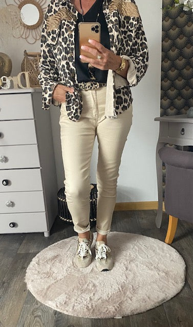 PANTALON  MILA ECRU  38/40/42/44/46/48