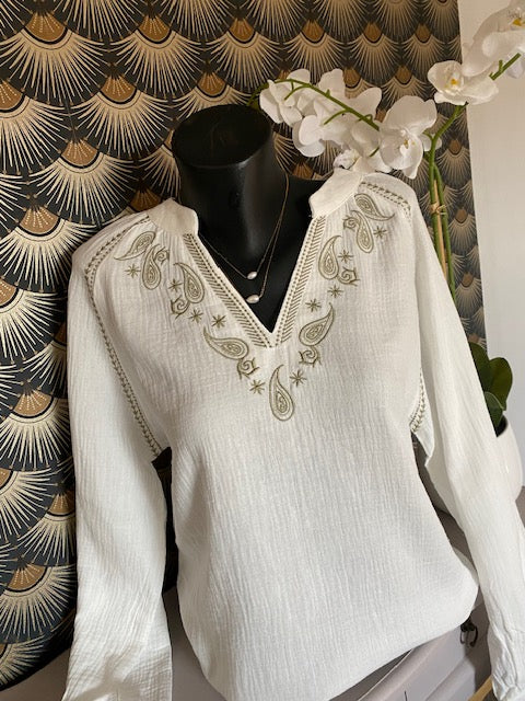 BLOUSE MILY  KAKI    S/M/L/XL