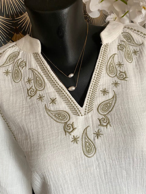 BLOUSE MILY  KAKI    S/M/L/XL