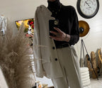 VESTE VELOURS COTELE ECRU TU 36/44