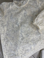 ENSEMBLE PULL ET BLOUSE BRODEE TU 34/40