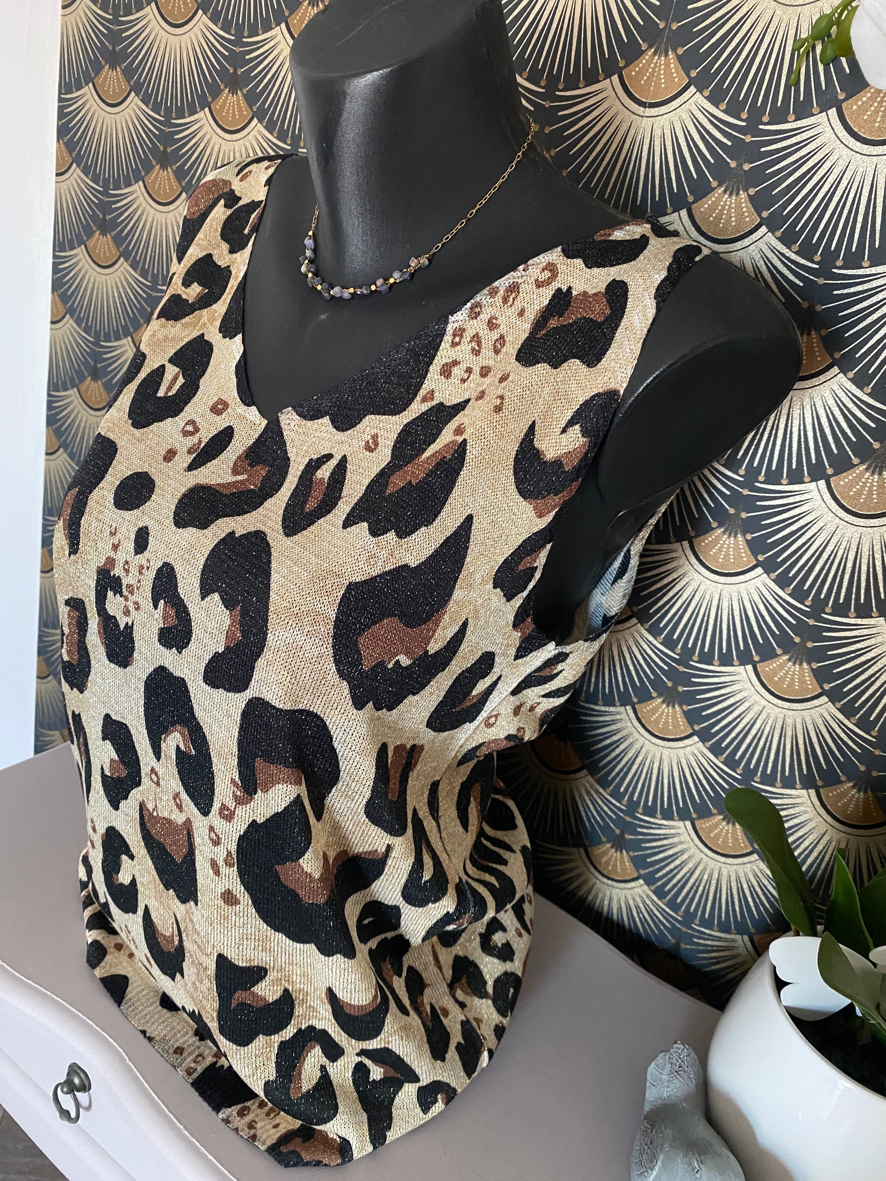 TOP LUREX LEOPARD   TU 34/42