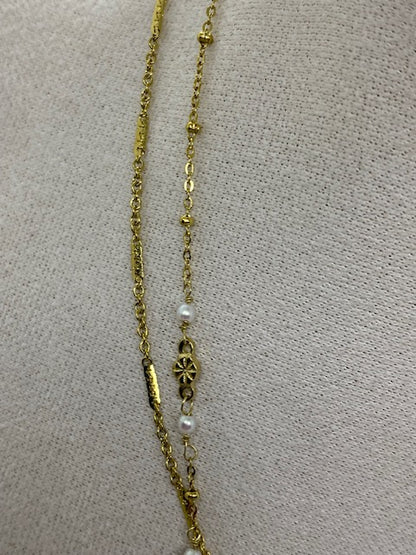 COLLIER DOUBLE RANGS  REGINA  PERLES D'EAU DOUCE
