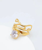 BAGUE VAGUE  ACIER INOXYDABLE