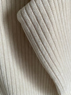 VESTE VELOURS COTELE ECRU TU 36/44