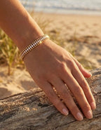 BRACELET TROIS RANGS ACIER INOXYDABLE