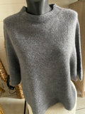 PULL NINOU MANCHES 3/4 BABY ALPAGA  TU 34/42 GRIS