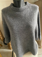 PULL NINOU MANCHES 3/4 BABY ALPAGA  TU 34/42 GRIS