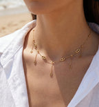 COLLIER PAAMPILLES ACIER INOXYDABLE  DORE