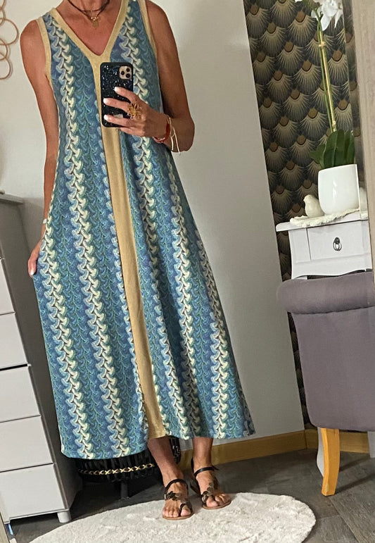 ROBE LUREX MILA BLEUE    36/44