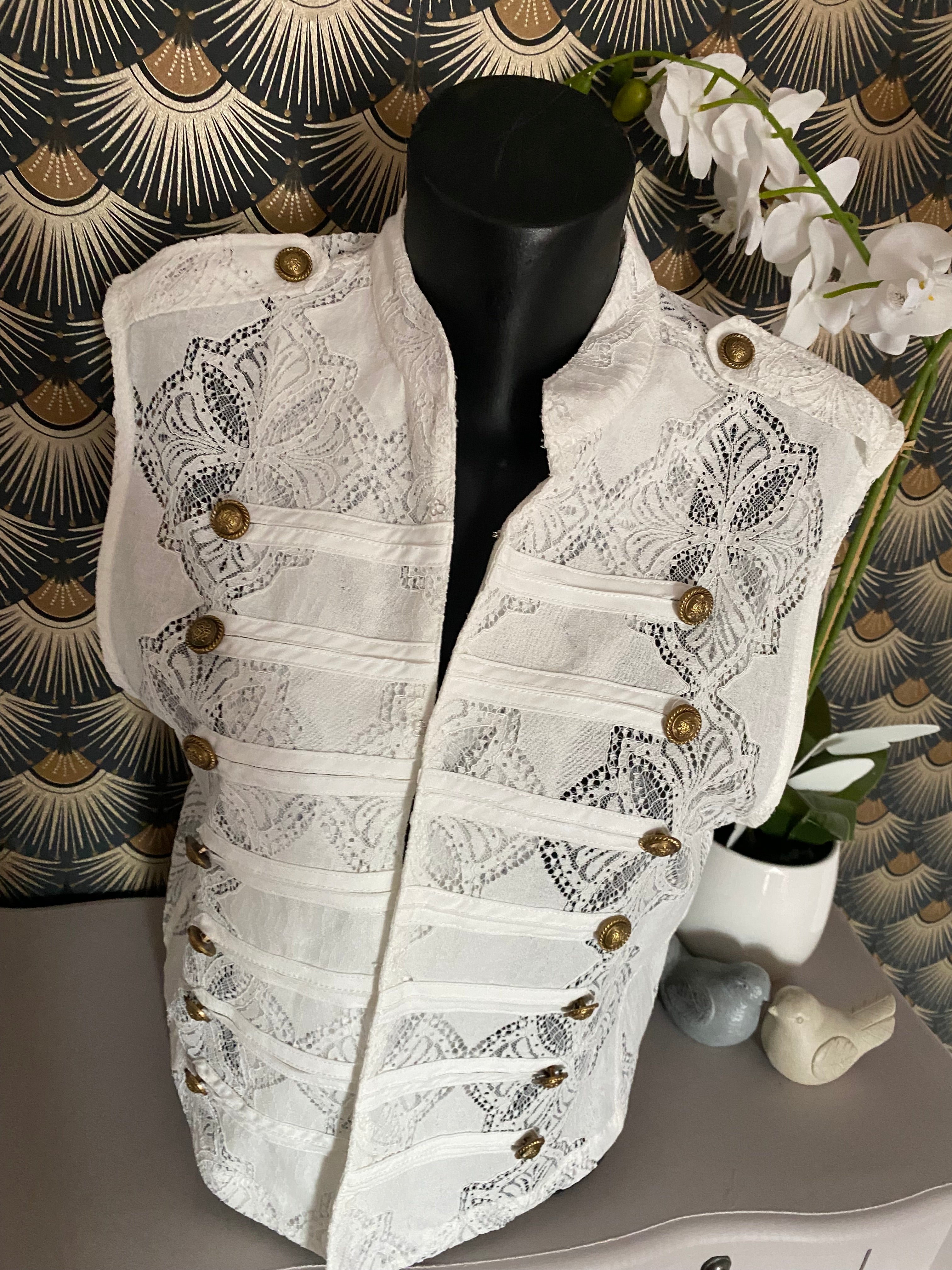 VESTE DENTELLE MIA BLANCHE TU 36/42