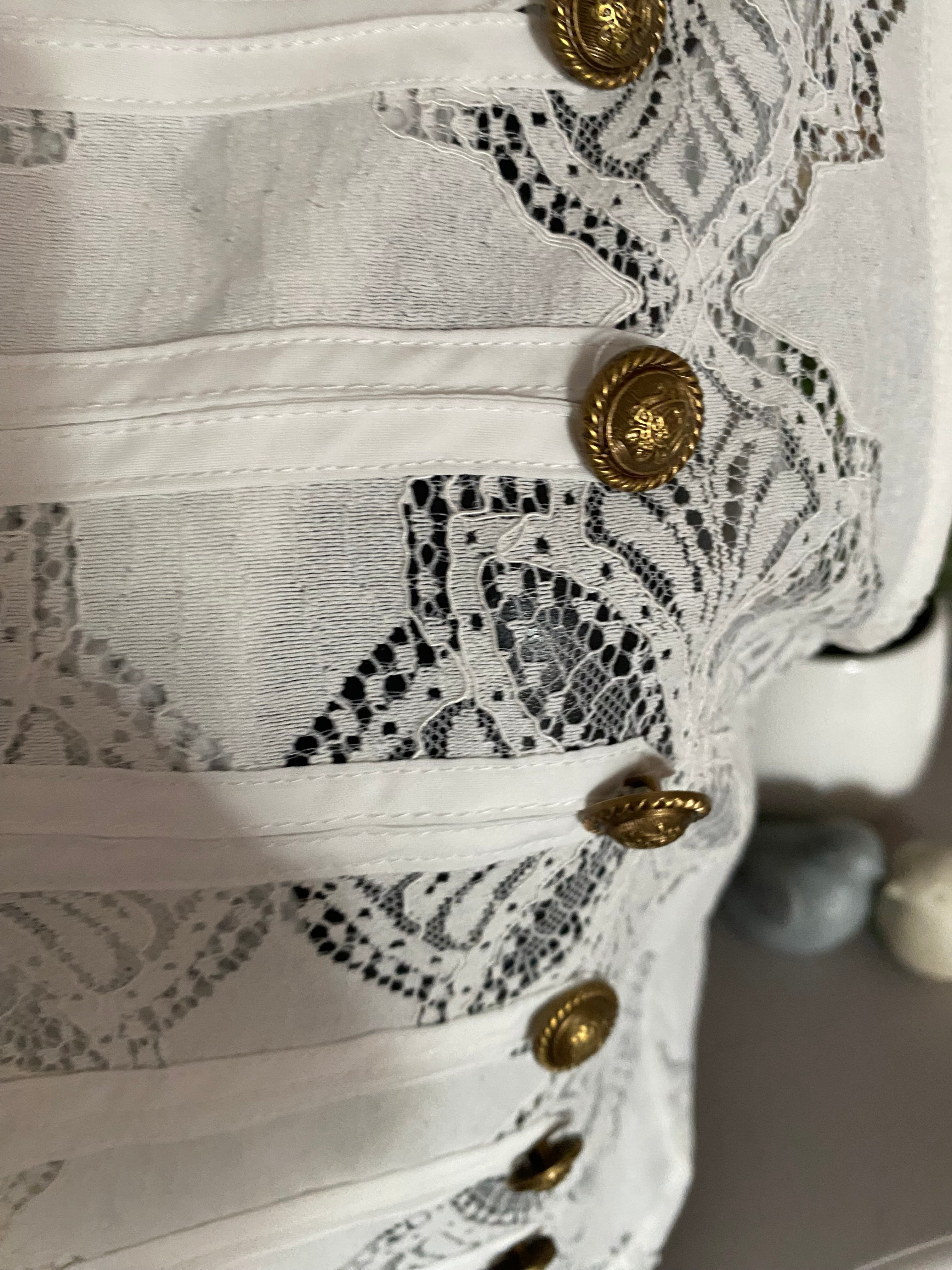 VESTE DENTELLE MIA BLANCHE TU 36/42
