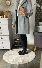 MANTEAU GABRIEL GRIS   taille : S