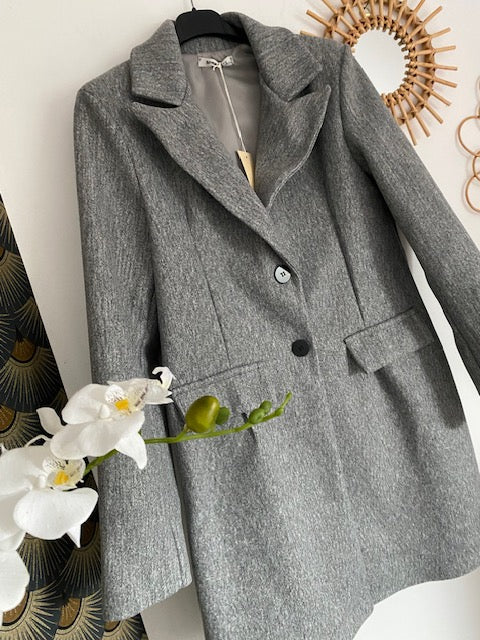 MANTEAU GABRIEL GRIS   taille : S