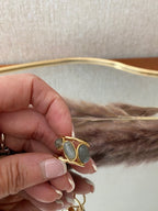 BAGUE WENDY verte  acier inoxydable