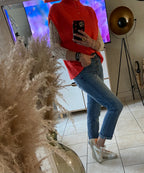 ENSEMBLE PULL PINKA CORAIL  TU34/44 PETIT 46