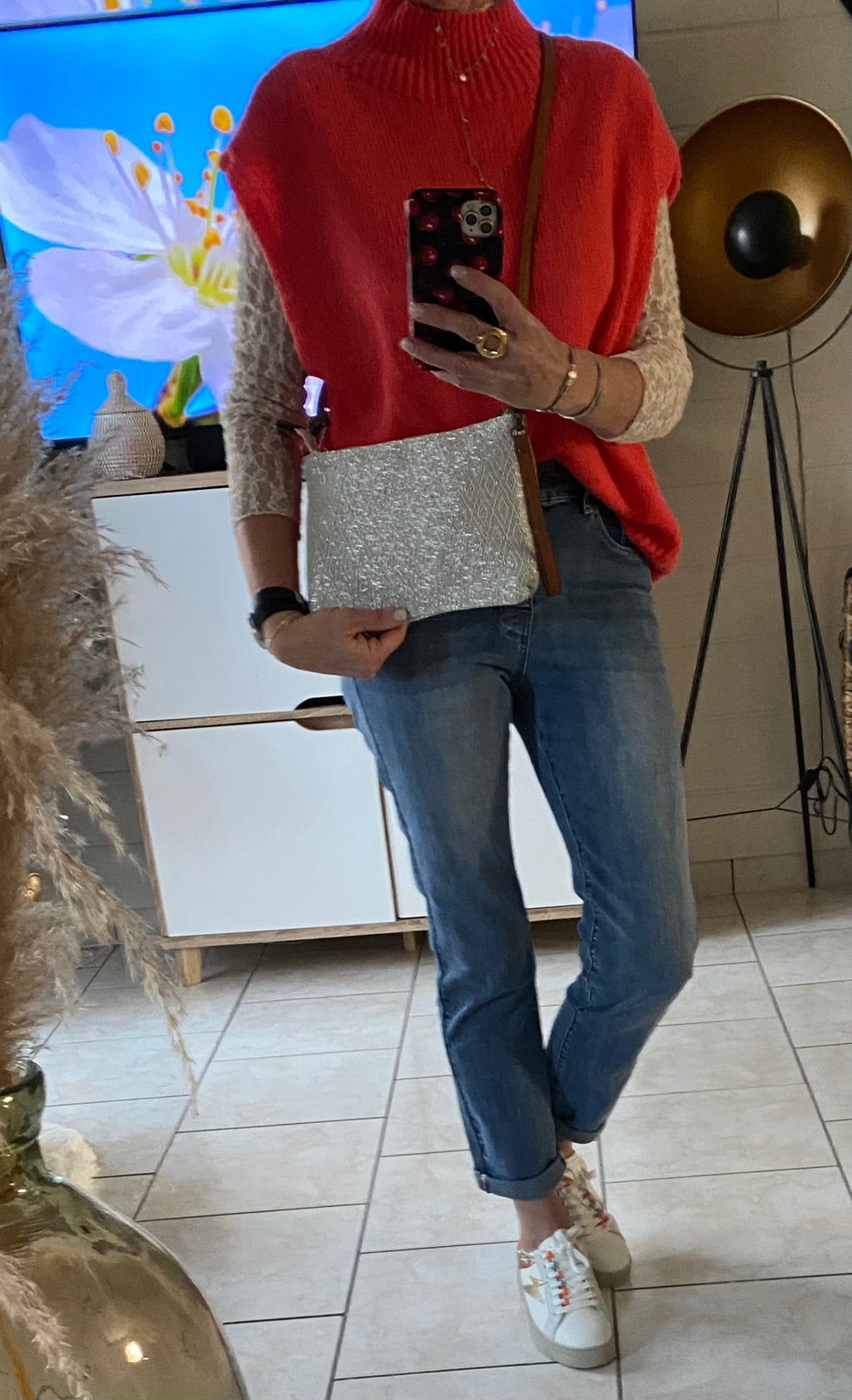 ENSEMBLE PULL PINKA CORAIL  TU34/44 PETIT 46