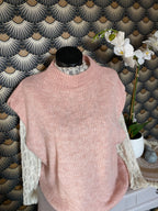 ENSEMBLE PULL PINKA ROSE POUDRE  TU34/44 PETIT 46