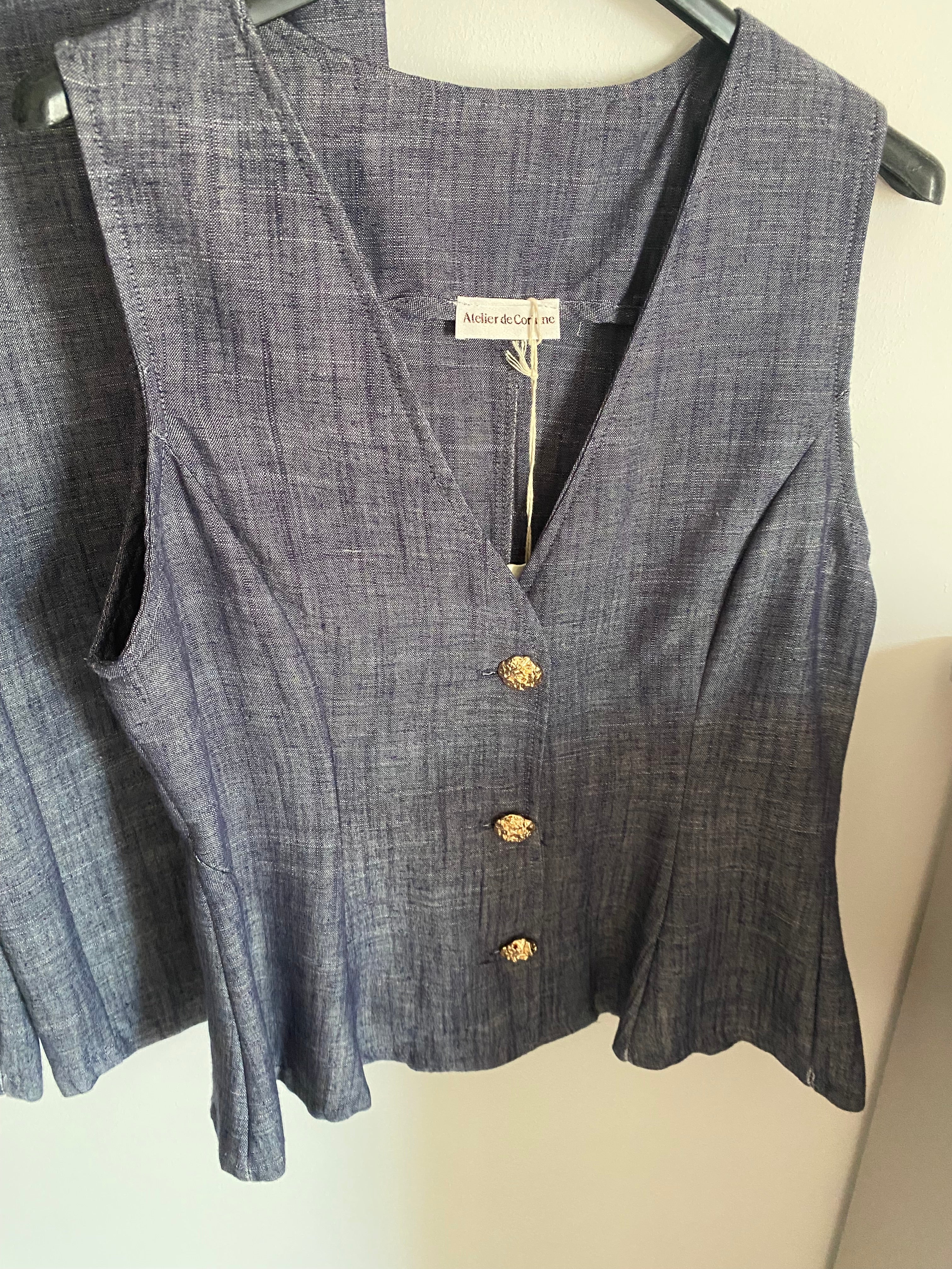ENSEMBLE PANTALON ET TOP TU  34/40