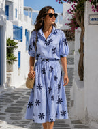 ENSEMBLE JUPE ET CHEMISE  COTON BRODEE  TU 36/42