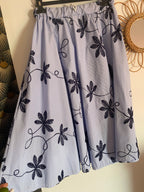 ENSEMBLE JUPE ET CHEMISE  COTON BRODEE  TU 36/42