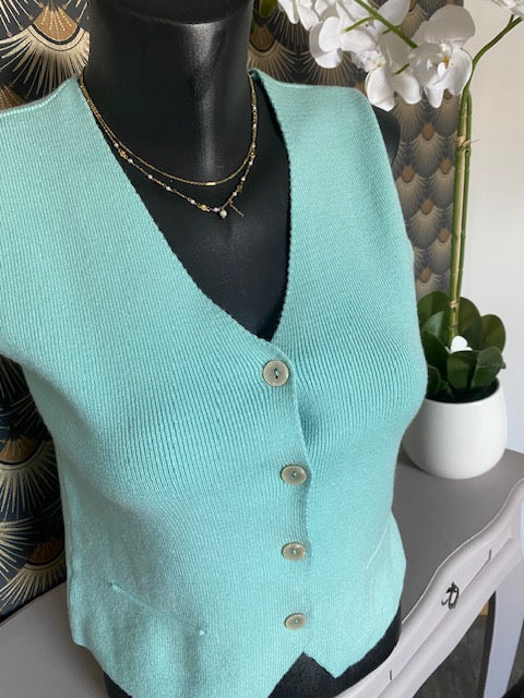 GILET TOD   VERT D' EAU    36/40