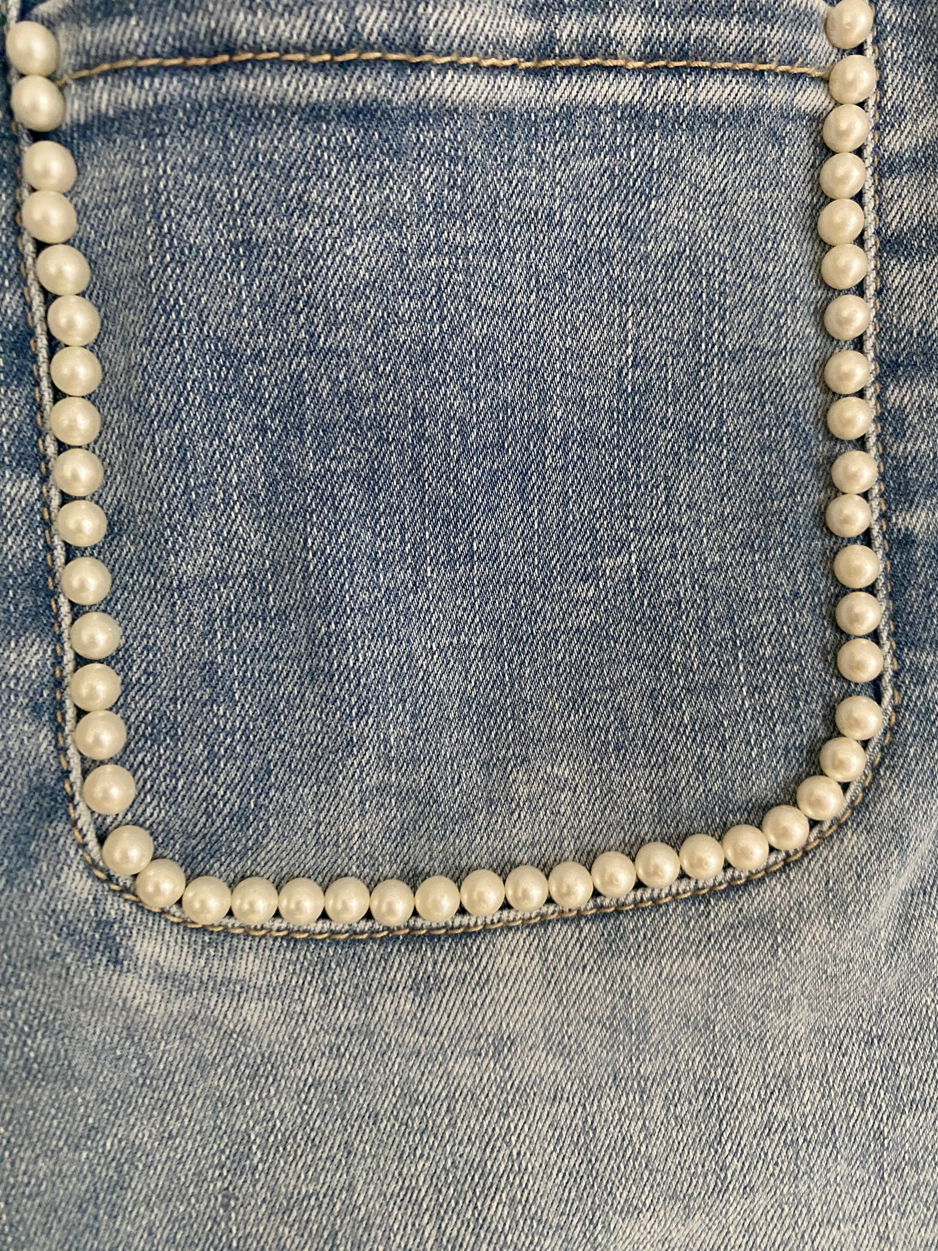 JUPE JEAN PERLA TAILLES :36/38/40/42
