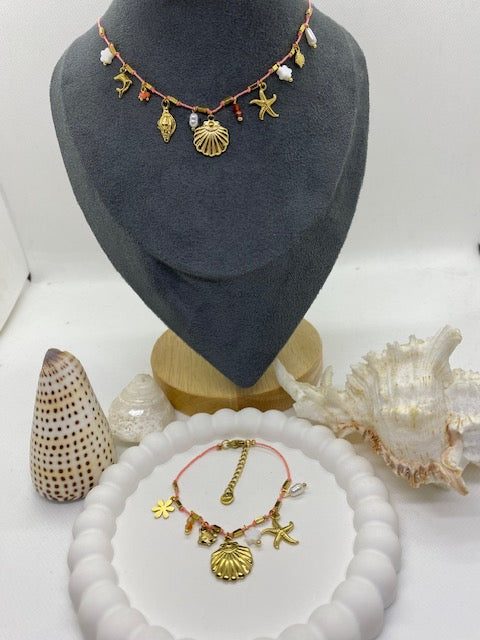 PARURE  COLLIER ET BRACELET CANCUN