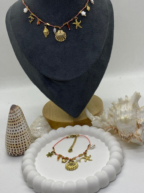 PARURE  COLLIER ET BRACELET CANCUN