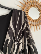 ROBE EMILIE ZEBREE  COLLECTION BELLE TAILLE 42/48